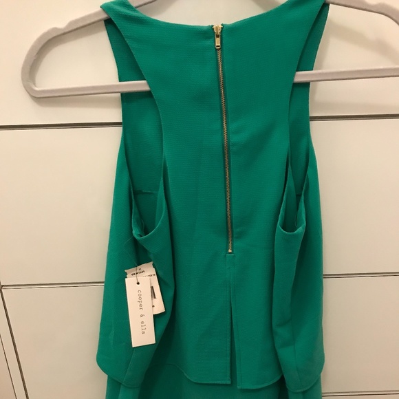 NWT! Cooper & Ella Sleeveless Layered Cami - Green - Picture 4 of 6